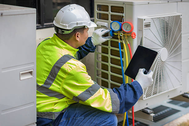 Professional Hvac technician working in Dawson, IL